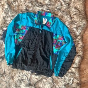 90s Retro Vintage IN Sports M Windbreaker Jacket